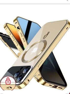 iPhone 14 PRO MAX Case with MagSafe -METALLIC GOLD